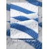 imageEVALESS Womens Short Sleeve Sweater Casual Crewneck Knit Shirt Tops Spring Trendy Striped Color Block Crochet SweatersSky Blue Stripe