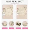 imageEVALESS Womens Short Sleeve Sweaters Spring Summer Crochet Knit Tops Crewneck Striped T Shirts Casual Blouses for WomenApricot Stripe