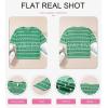 imageEVALESS Womens Short Sleeve Sweaters Spring Summer Crochet Knit Tops Crewneck Striped T Shirts Casual Blouses for WomenGreen Stripe