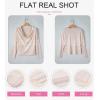 imageEVALESS Womens Tops Cowl Neck Shirts Long Sleeve Teacher Clothes Office Business Dressy Casual Blouse 2025 Spring SummerBeige