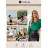 imageEVALESS Womens Tops Cowl Neck Shirts Long Sleeve Teacher Clothes Office Business Dressy Casual Blouse 2025 Spring SummerBlackish Green