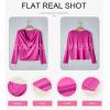 imageEVALESS Womens Tops Cowl Neck Shirts Long Sleeve Teacher Clothes Office Business Dressy Casual Blouse 2025 Spring SummerBright Pink