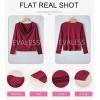 imageEVALESS Womens Tops Cowl Neck Shirts Long Sleeve Teacher Clothes Office Business Dressy Casual Blouse 2025 Spring SummerBurgundy