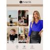 imageEVALESS Womens Tops Cowl Neck Shirts Long Sleeve Teacher Clothes Office Business Dressy Casual Blouse 2025 Spring SummerDark Blue