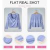 imageEVALESS Womens Tops Cowl Neck Shirts Long Sleeve Teacher Clothes Office Business Dressy Casual Blouse 2025 Spring SummerSky Blue