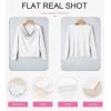 imageEVALESS Womens Tops Cowl Neck Shirts Long Sleeve Teacher Clothes Office Business Dressy Casual Blouse 2025 Spring SummerWhite