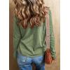 imageEVALESS Spring Tops for Women Beach Fashion 2025 V Neck Summer Tops Long Sleeve Shirts Basic T Shirts Womens Clothing02 Green
