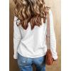 imageEVALESS Spring Tops for Women Beach Fashion 2025 V Neck Summer Tops Long Sleeve Shirts Basic T Shirts Womens Clothing03 White