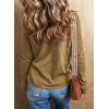 imageEVALESS Spring Tops for Women Beach Fashion 2025 V Neck Summer Tops Long Sleeve Shirts Basic T Shirts Womens ClothingYellow
