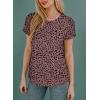imageEVALESS Womens Casual Polka Dot Tops Crewneck Short Sleeve T Shirts Fashion Outfits 2025 Spring Summer Shirts1b Red