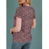 imageEVALESS Womens Casual Polka Dot Tops Crewneck Short Sleeve T Shirts Fashion Outfits 2025 Spring Summer Shirts1b Red