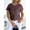 imageEVALESS Womens Casual Polka Dot Tops Crewneck Short Sleeve T Shirts Fashion Outfits 2025 Spring Summer Shirts1b Red