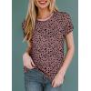 imageEVALESS Womens Casual Polka Dot Tops Crewneck Short Sleeve T Shirts Fashion Outfits 2025 Spring Summer Shirts1b Red