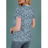 imageEVALESS Womens Casual Polka Dot Tops Crewneck Short Sleeve T Shirts Fashion Outfits 2025 Spring Summer Shirts2b Gray Blue