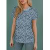 imageEVALESS Womens Casual Polka Dot Tops Crewneck Short Sleeve T Shirts Fashion Outfits 2025 Spring Summer Shirts2b Gray Blue