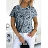 imageEVALESS Womens Casual Polka Dot Tops Crewneck Short Sleeve T Shirts Fashion Outfits 2025 Spring Summer Shirts2b Gray Blue