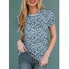 imageEVALESS Womens Casual Polka Dot Tops Crewneck Short Sleeve T Shirts Fashion Outfits 2025 Spring Summer Shirts2b Gray Blue
