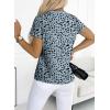 imageEVALESS Womens Casual Polka Dot Tops Crewneck Short Sleeve T Shirts Fashion Outfits 2025 Spring Summer Shirts2b Gray Blue