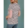 imageEVALESS Womens Casual Polka Dot Tops Crewneck Short Sleeve T Shirts Fashion Outfits 2025 Spring Summer Shirts3b Apricot