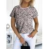 imageEVALESS Womens Casual Polka Dot Tops Crewneck Short Sleeve T Shirts Fashion Outfits 2025 Spring Summer Shirts3b Apricot