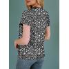 imageEVALESS Womens Casual Polka Dot Tops Crewneck Short Sleeve T Shirts Fashion Outfits 2025 Spring Summer Shirts4b Black