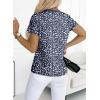 imageEVALESS Womens Casual Polka Dot Tops Crewneck Short Sleeve T Shirts Fashion Outfits 2025 Spring Summer ShirtsD Blue