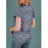 imageEVALESS Womens Casual Polka Dot Tops Crewneck Short Sleeve T Shirts Fashion Outfits 2025 Spring Summer ShirtsD Blue