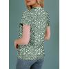 imageEVALESS Womens Casual Polka Dot Tops Crewneck Short Sleeve T Shirts Fashion Outfits 2025 Spring Summer ShirtsD2 Green