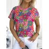 imageEVALESS Womens Casual Polka Dot Tops Crewneck Short Sleeve T Shirts Fashion Outfits 2025 Spring Summer ShirtsE Multicolour