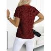 imageEVALESS Womens Casual Polka Dot Tops Crewneck Short Sleeve T Shirts Fashion Outfits 2025 Spring Summer ShirtsE Ruby