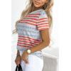 imageEVALESS Womens Casual Polka Dot Tops Crewneck Short Sleeve T Shirts Fashion Outfits 2025 Spring Summer ShirtsG White