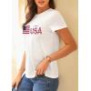 imageEVALESS Womens Casual Polka Dot Tops Crewneck Short Sleeve T Shirts Fashion Outfits 2025 Spring Summer ShirtsJ3 White