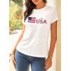 imageEVALESS Womens Casual Polka Dot Tops Crewneck Short Sleeve T Shirts Fashion Outfits 2025 Spring Summer ShirtsJ3 White