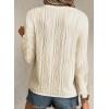 imageEVALESS Womens Tops Trendy Dressy Casual Long Sleeve Crewneck Basic T Shirts Solid Loose Textured Blouses OutfitsBeige