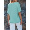 imageEVALESS Womens Summer Tops Oversized T Shirts Short Sleeve Blouses for Women Dressy Casual Work OutfitsBlue