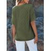 imageEVALESS Womens Summer Tops Oversized T Shirts Short Sleeve Blouses for Women Dressy Casual Work OutfitsGreen