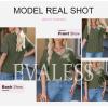 imageEVALESS Womens Summer Tops Oversized T Shirts Short Sleeve Blouses for Women Dressy Casual Work OutfitsGreen