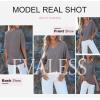 imageEVALESS Womens Summer Tops Oversized T Shirts Short Sleeve Blouses for Women Dressy Casual Work OutfitsGrey
