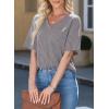 imageEVALESS Womens Summer Tops Oversized T Shirts Short Sleeve Blouses for Women Dressy Casual Work OutfitsGrey