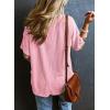 imageEVALESS Womens Summer Tops Oversized T Shirts Short Sleeve Blouses for Women Dressy Casual Work OutfitsPink