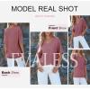 imageEVALESS Womens Summer Tops Oversized T Shirts Short Sleeve Blouses for Women Dressy Casual Work OutfitsPurple