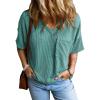 imageEVALESS Womens Summer Tops Oversized T Shirts Short Sleeve Blouses for Women Dressy Casual Work OutfitsBlue