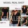 imageEVALESS Shirts for Women Fashion 2025 Cowl Neck Tops for Women Dressy Casual Short Sleeve Clothes Summer OutfitsBlack