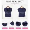 imageEVALESS Shirts for Women Fashion 2025 Cowl Neck Tops for Women Dressy Casual Short Sleeve Clothes Summer OutfitsNavy Blue