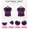imageEVALESS Shirts for Women Fashion 2025 Cowl Neck Tops for Women Dressy Casual Short Sleeve Clothes Summer OutfitsTillandsia Purple