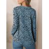 imageEVALESS Womens Crewneck Long Sleeve Tops Casual Polka Dots Tops Spring Summer 2025 Tshirts Shirts1b Gray Blue