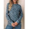 imageEVALESS Womens Crewneck Long Sleeve Tops Casual Polka Dots Tops Spring Summer 2025 Tshirts Shirts1b Gray Blue