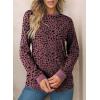 imageEVALESS Womens Crewneck Long Sleeve Tops Casual Polka Dots Tops Spring Summer 2025 Tshirts Shirts2b Red