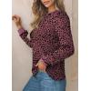imageEVALESS Womens Crewneck Long Sleeve Tops Casual Polka Dots Tops Spring Summer 2025 Tshirts Shirts2b Red