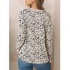 imageEVALESS Womens Crewneck Long Sleeve Tops Casual Polka Dots Tops Spring Summer 2025 Tshirts Shirts3b Apricot